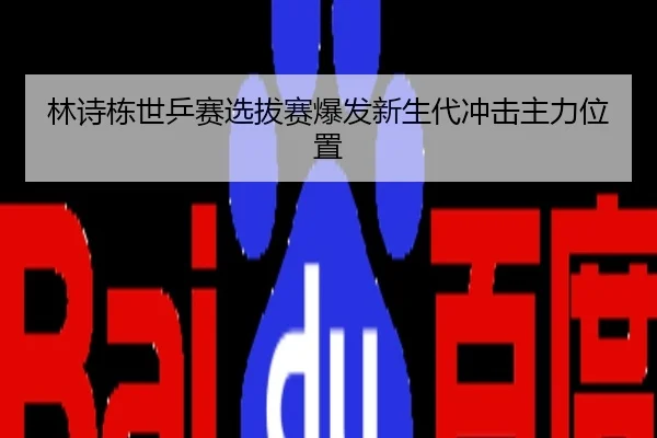 林诗栋世乒赛选拔赛爆发新生代冲击主力位置